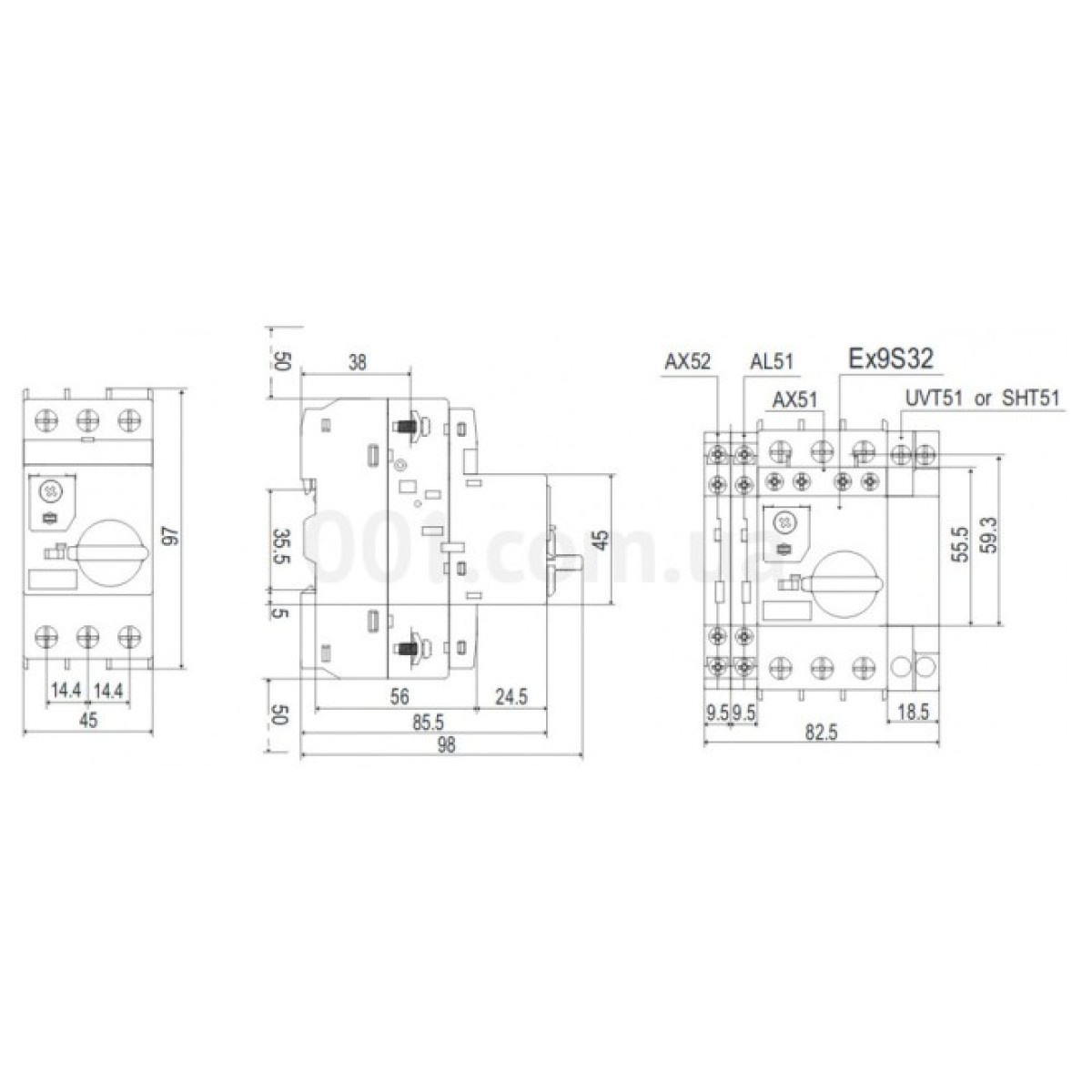 Автомат защиты двигателя Ex9S32A 6A-10A, NOARK 98_98.jpg - фото 4