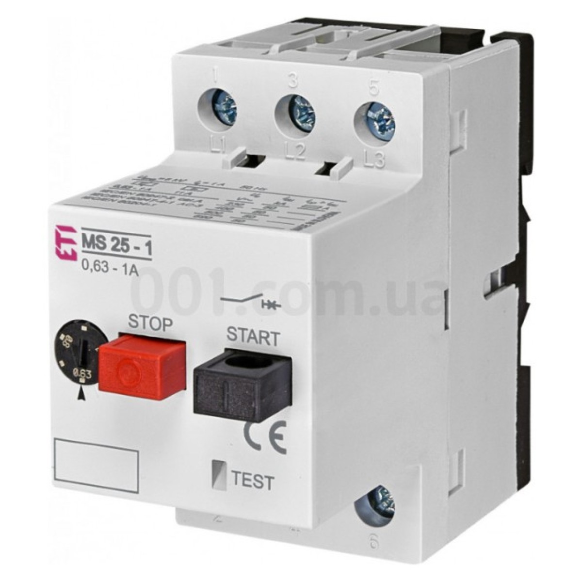 Автоматичний вимикач захисту двигуна MS25-1 (0,63-1А), ETI 256_256.jpg