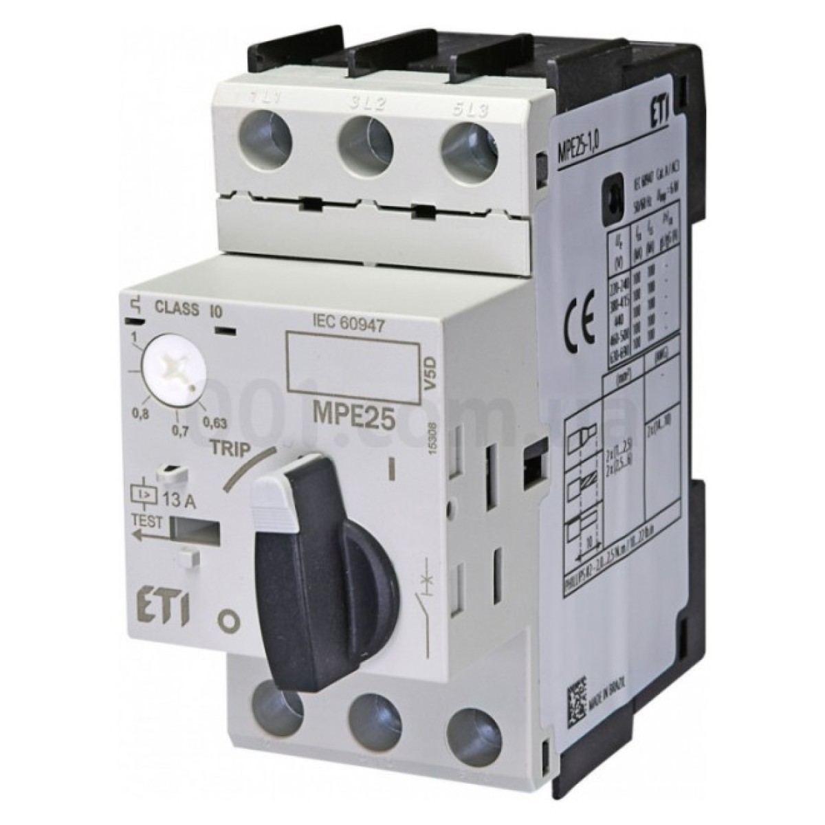 Автоматичний вимикач захисту двигуна MPE25-1,0 (0,63-1А), ETI 256_256.jpg