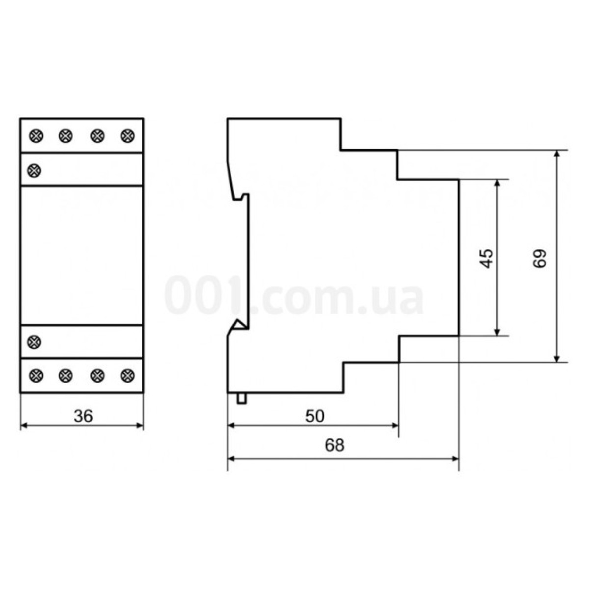 Контактор модульный MK-N 4P 16A 2НО+2НЗ 220V, АСКО-УКРЕМ 98_98.jpg - фото 4