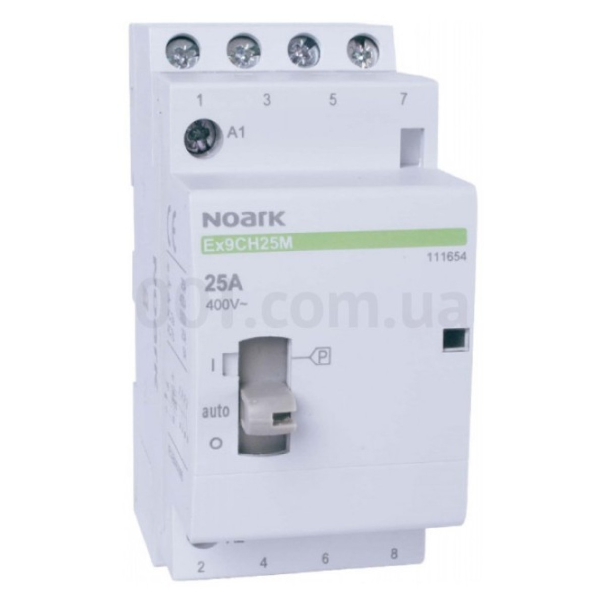 Контактор модульний з ручним керуванням Ex9CH20M 20A 220-240V AC 2НВ+2НЗ, NOARK 256_256.jpg
