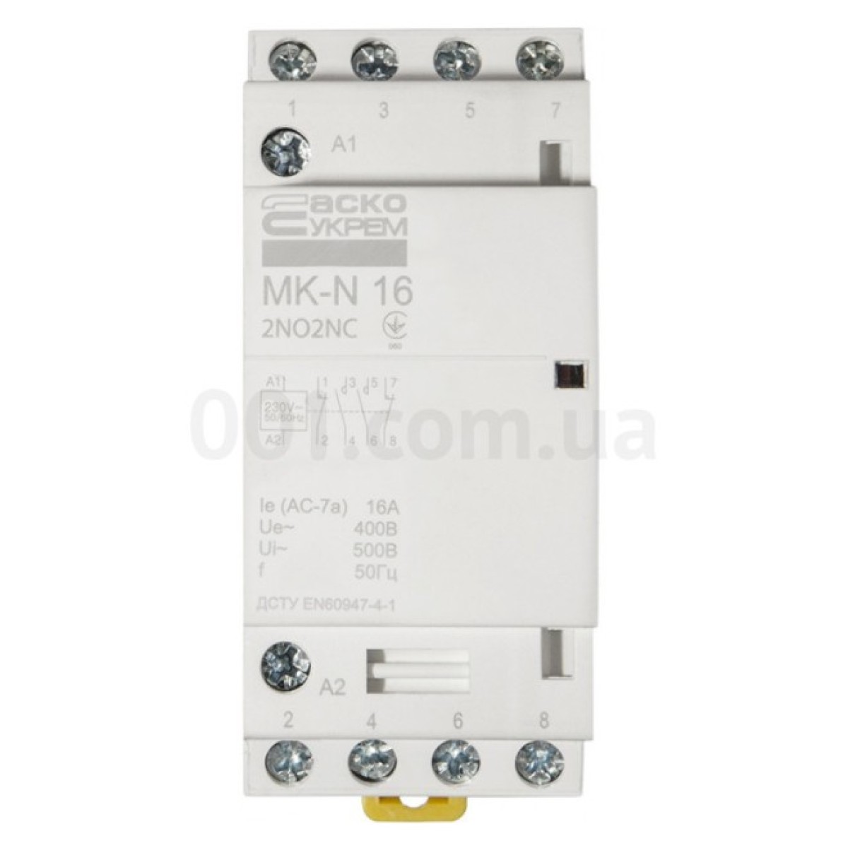 Контактор модульний MK-N 4P 16A 2НВ+2НЗ 220V, АСКО-УКРЕМ 98_98.jpg - фото 6