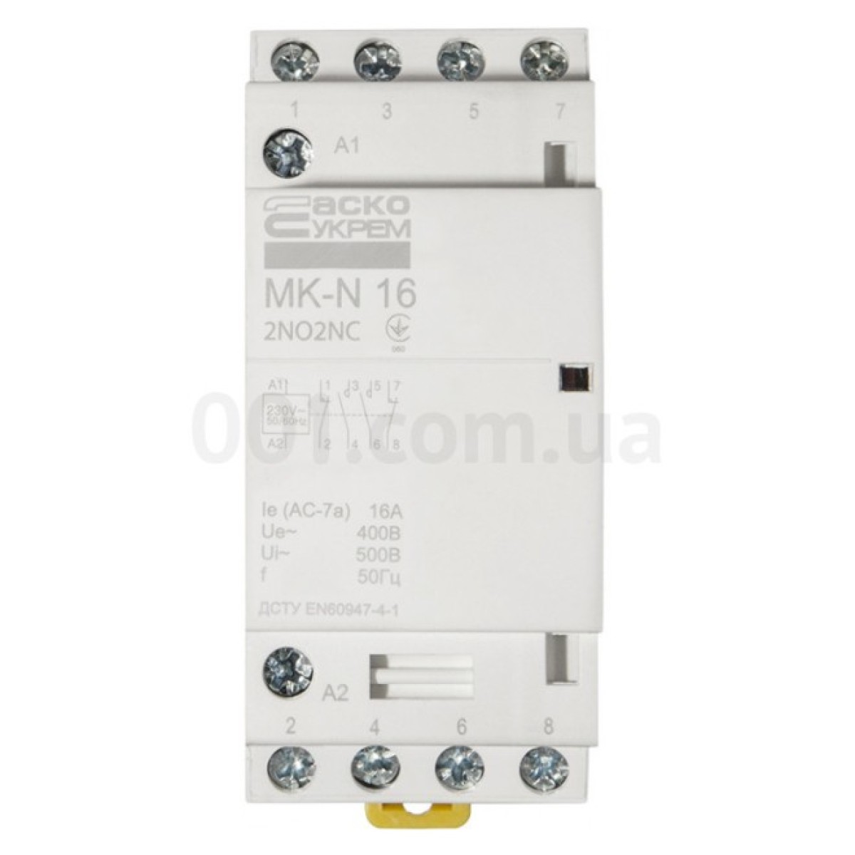 Контактор модульный MK-N 4P 16A 2НО+2НЗ 220V, АСКО-УКРЕМ 98_98.jpg - фото 6