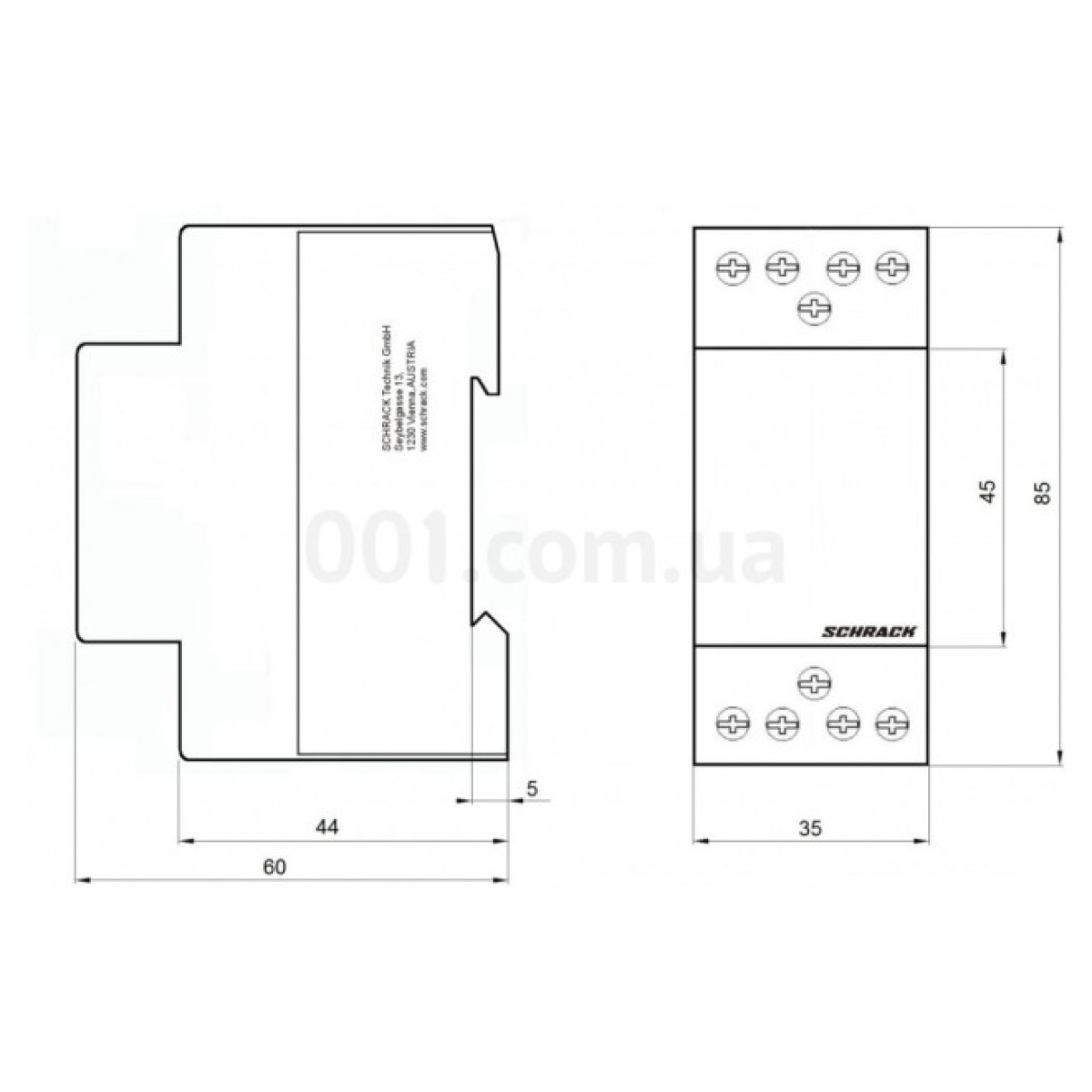 Контактор модульный AMPARO 25А 3НО+1НЗ 230В AC, Schrack Technik 98_98.jpg - фото 2