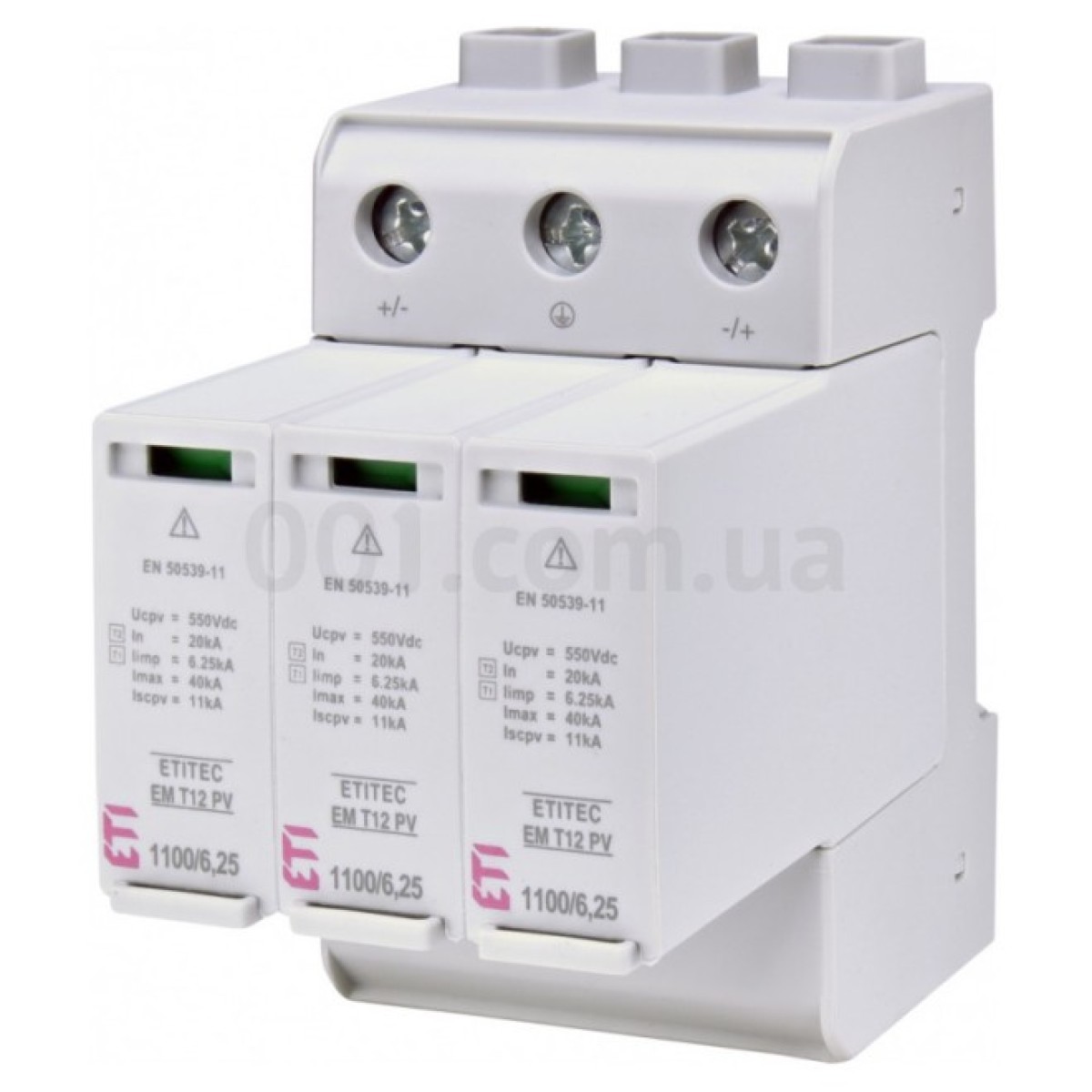 Ограничитель перенапряжения ETITEC EM T12 PV 1100/6,25 Y (для PV систем), ETI 256_256.jpg