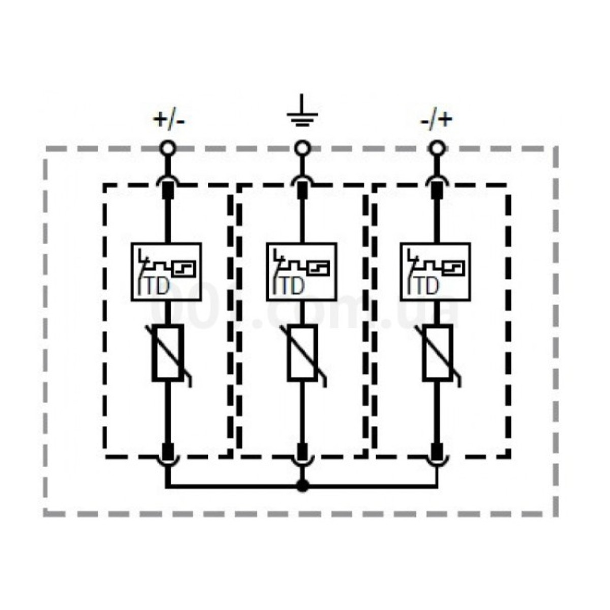 Ограничитель перенапряжения ETITEC EM T2 PV 1100/20 Y (для PV систем), ETI 98_98.jpg - фото 3