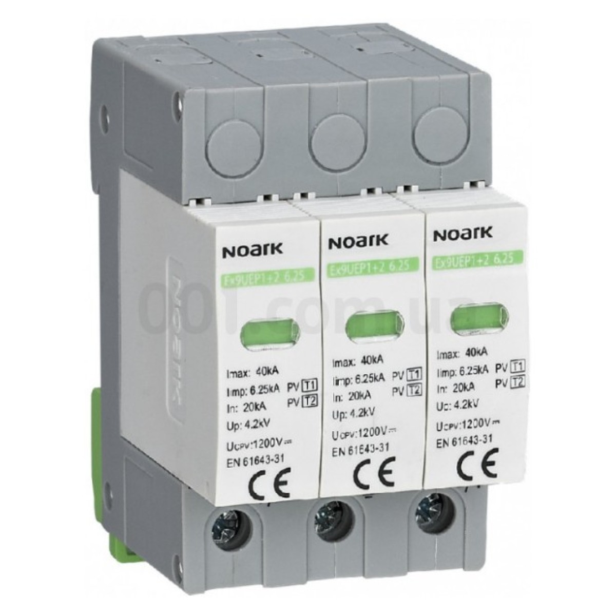 Обмежувач перенапруги Ex9UEP1+2 6.25 3P 1200 EU клас 1+2 6,25кА 1200V DC, NOARK 98_98.jpg