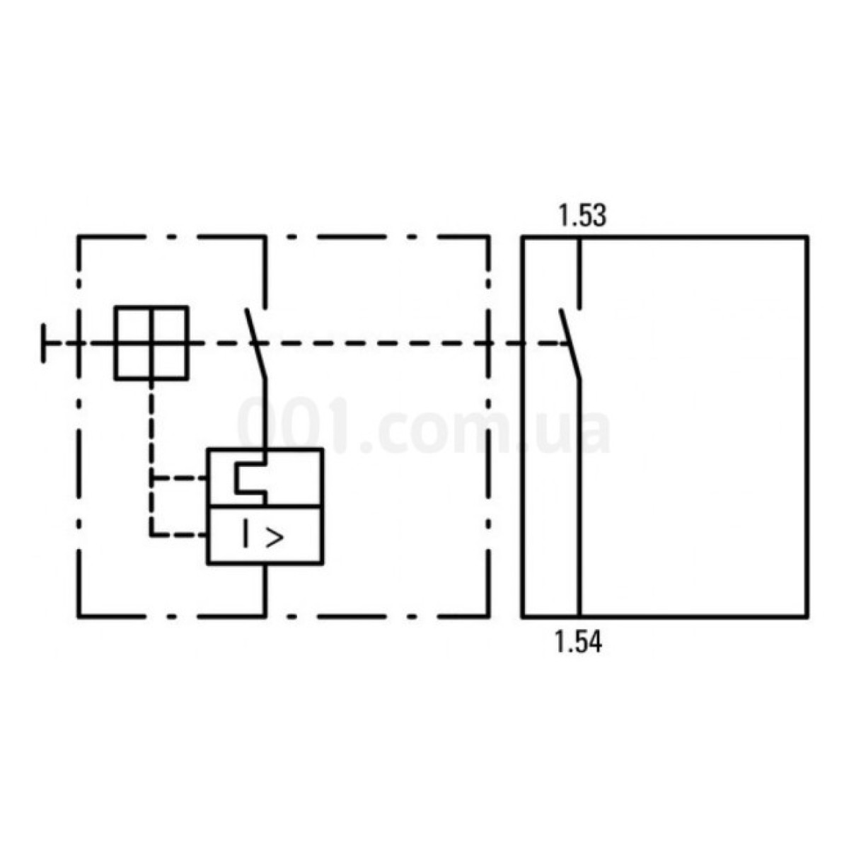 Блок дополнительных контактов NHI-E-10-PKZ0 фронтальный 1НО для PKZM, Eaton 98_98.jpg - фото 3