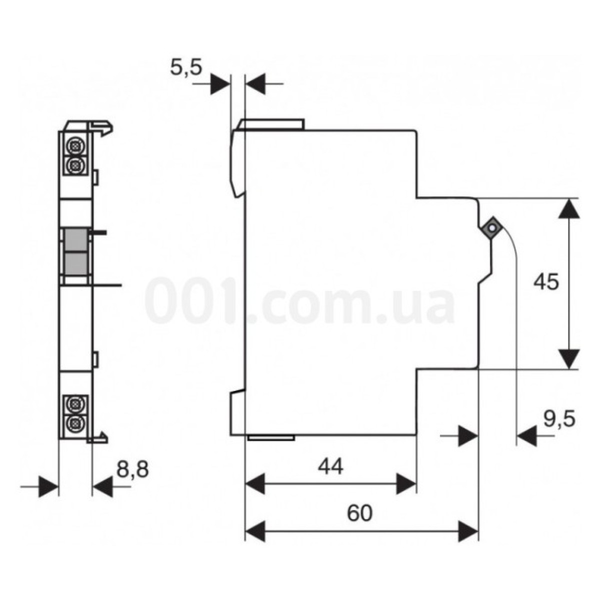 Контакт дополнительный 1НО+1НЗ для BM/BO/BE, Schrack Technik 98_98.jpg - фото 4