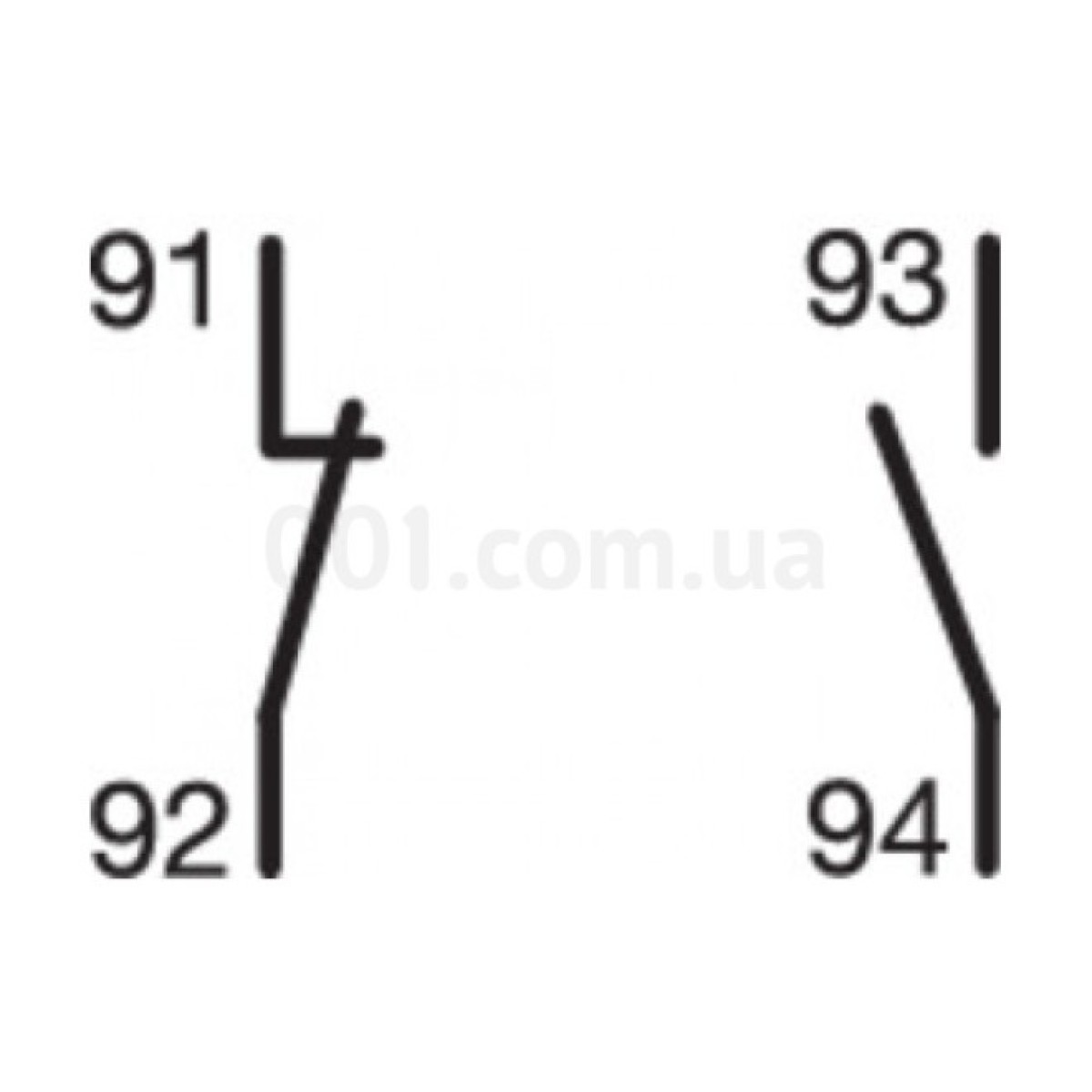 Контакт дополнительный сигнальный 6А/230В 1НЗ+1НО 0.5М, Hager 98_98.jpg - фото 2