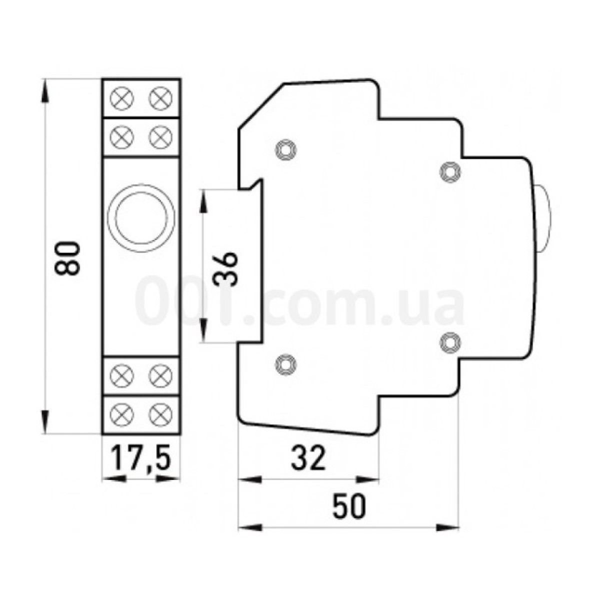 Индикатор на DIN-рейку e.i.din.220.blue синий, E.NEXT 98_98.jpg - фото 2