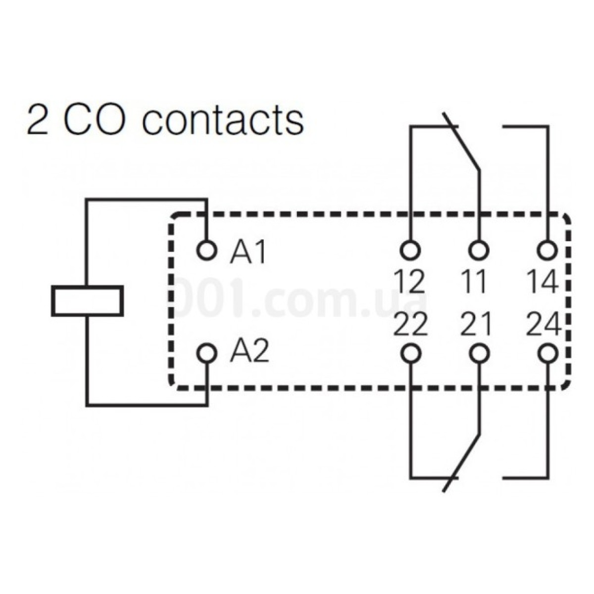 Реле силове 2CO 8A 24B АС крок 5мм, Schrack Technik 98_98.jpg - фото 2