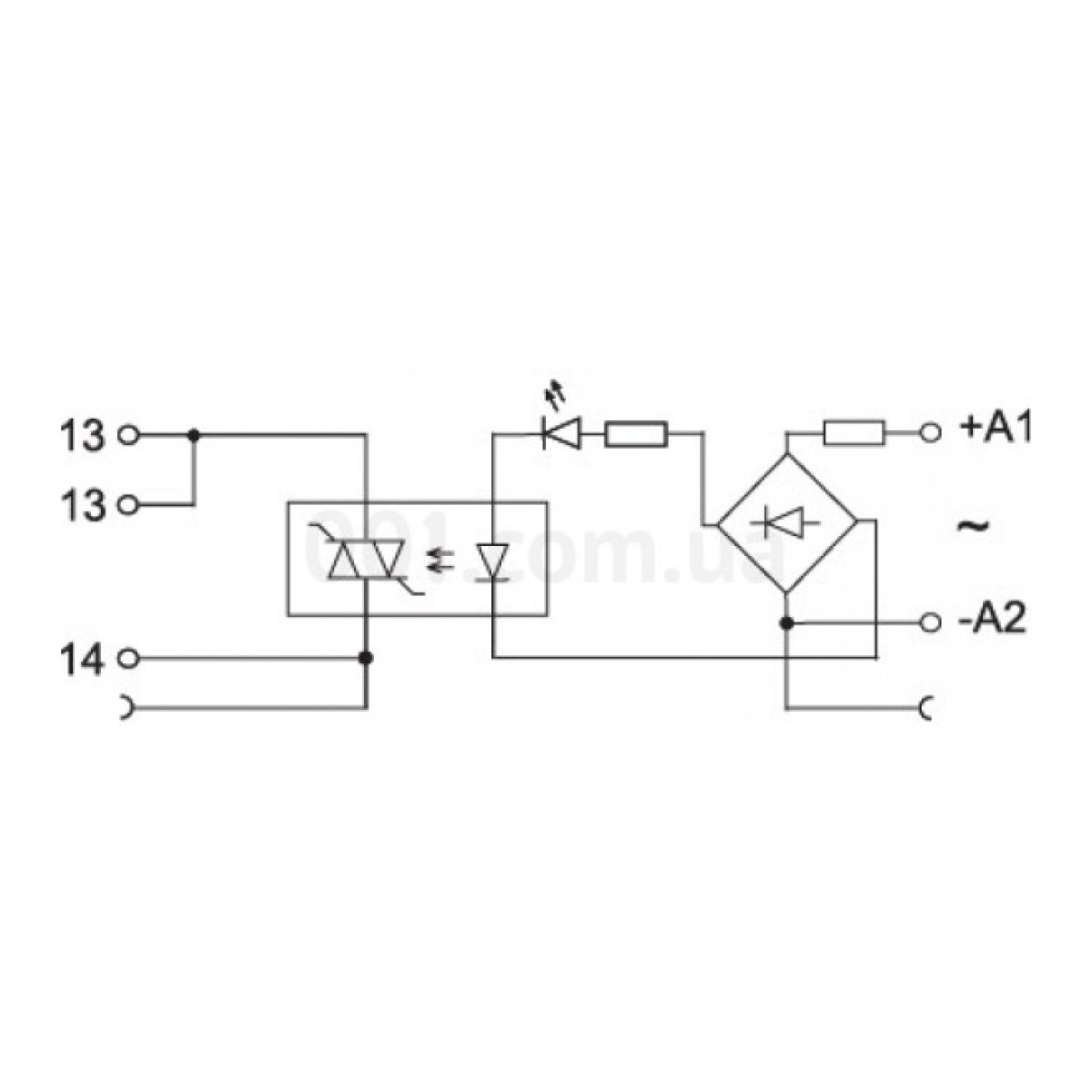 Реле интерфейсное SSR1-024 ACDC (тиристорное, 1NO, 1.2A AC1, 400V AC), ETI 98_98.jpg - фото 2