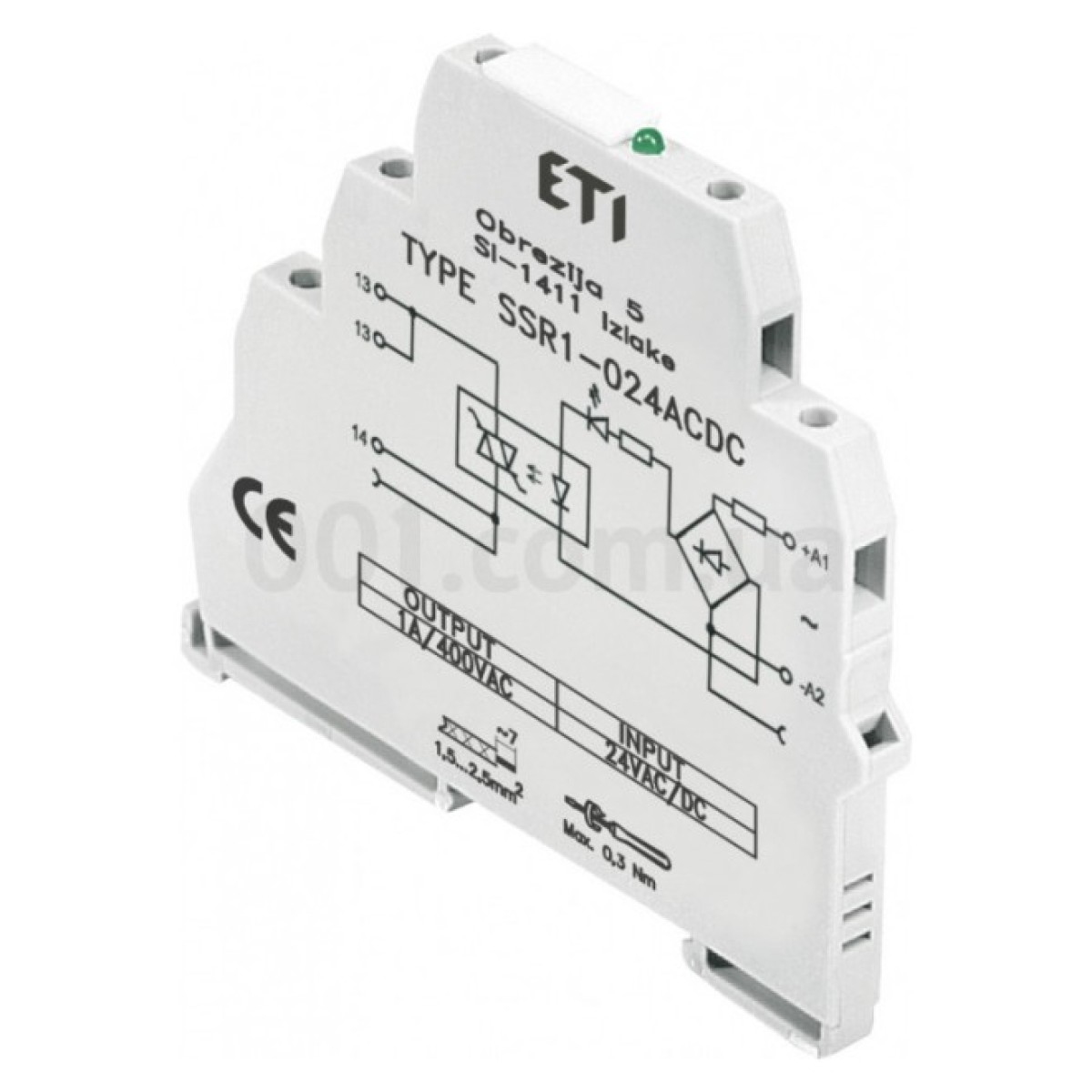 Реле интерфейсное SSR1-230 ACDC (тиристорное, 1NO, 1.2A AC1, 400V AC), ETI 256_256.jpg