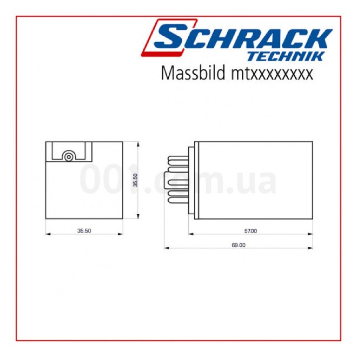 Реле багаторежимне 3CO 11PIN 10А 230В AC+LED, Schrack Technik 98_98.jpg - фото 2