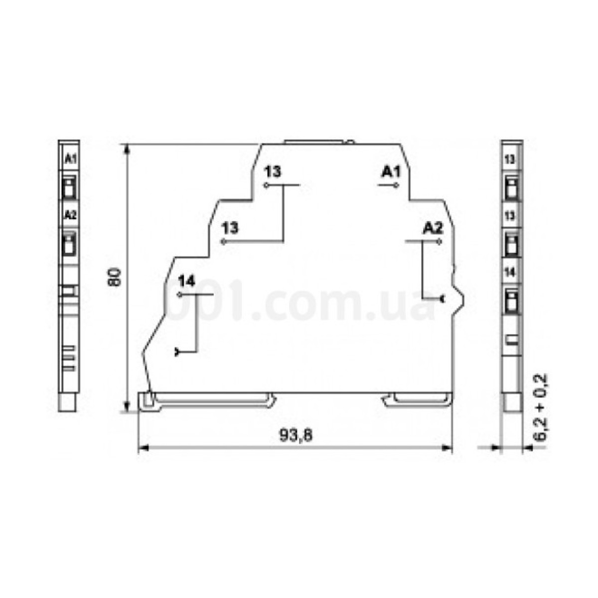 Реле интерфейсное SSR1-230 ACDC (тиристорное, 1NO, 1.2A AC1, 400V AC), ETI 98_98.jpg - фото 2