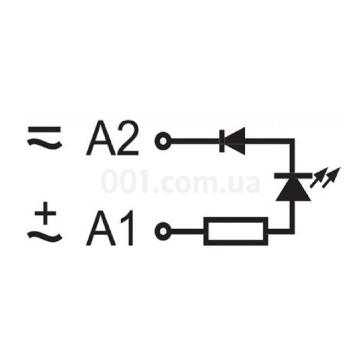 Модуль зеленого светодиода для гнезд YRS 110-230/AC A1+, Schrack Technik 98_98.jpg - фото 2