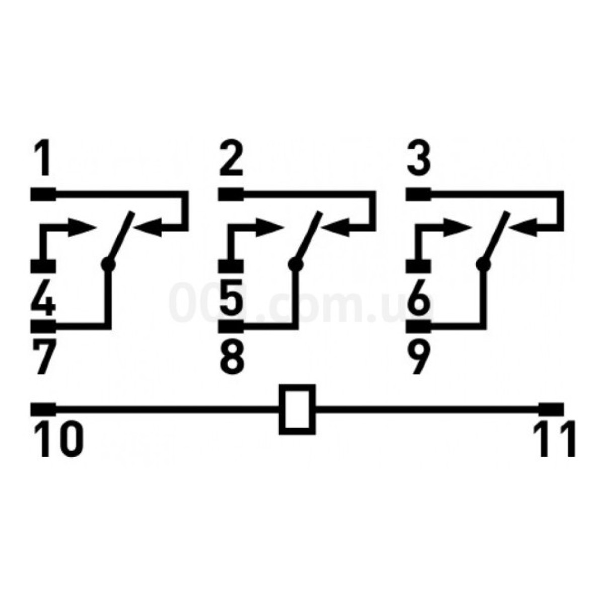 Реле проміжне e.control.p533, 3 групи контактів 5А 24В DC, E.NEXT 98_98.jpg - фото 2