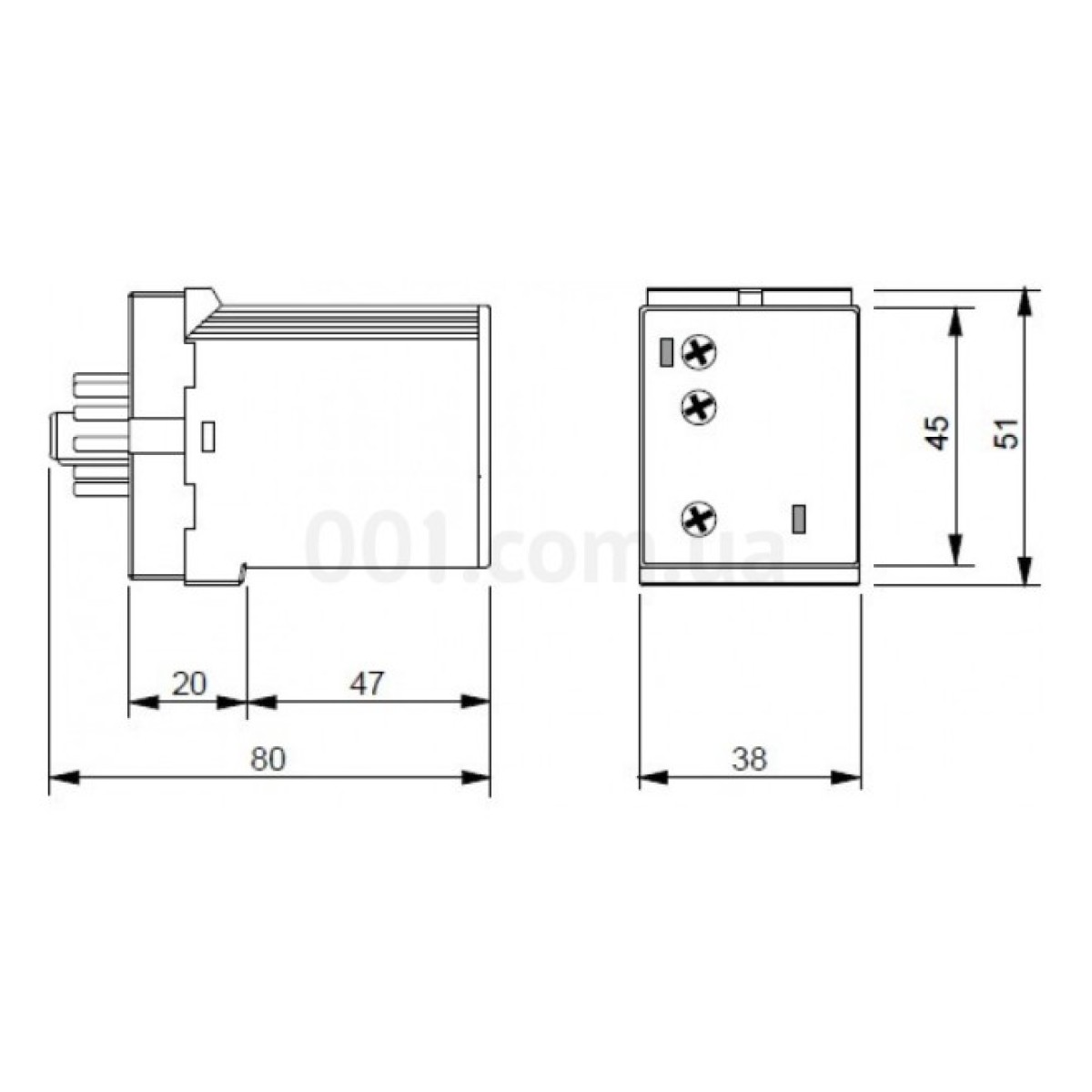 Реле часу багатофункціональне втичне 12-240В AC/DC 2CO 8A, Schrack Technik 98_98.jpg - фото 2