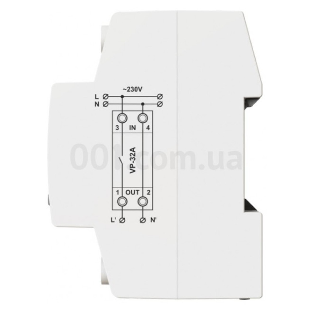 Реле контролю напруги VP-32A M2W однофазне 32А з термозахистом, DigiTOP 98_98.jpg - фото 4