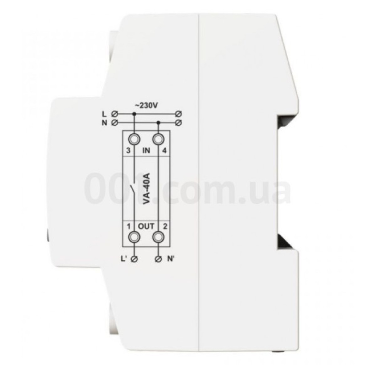 Реле контролю напруги та струму VA-40A M2R однофазне 40А з термозахистом, DigiTOP 98_98.jpg - фото 3