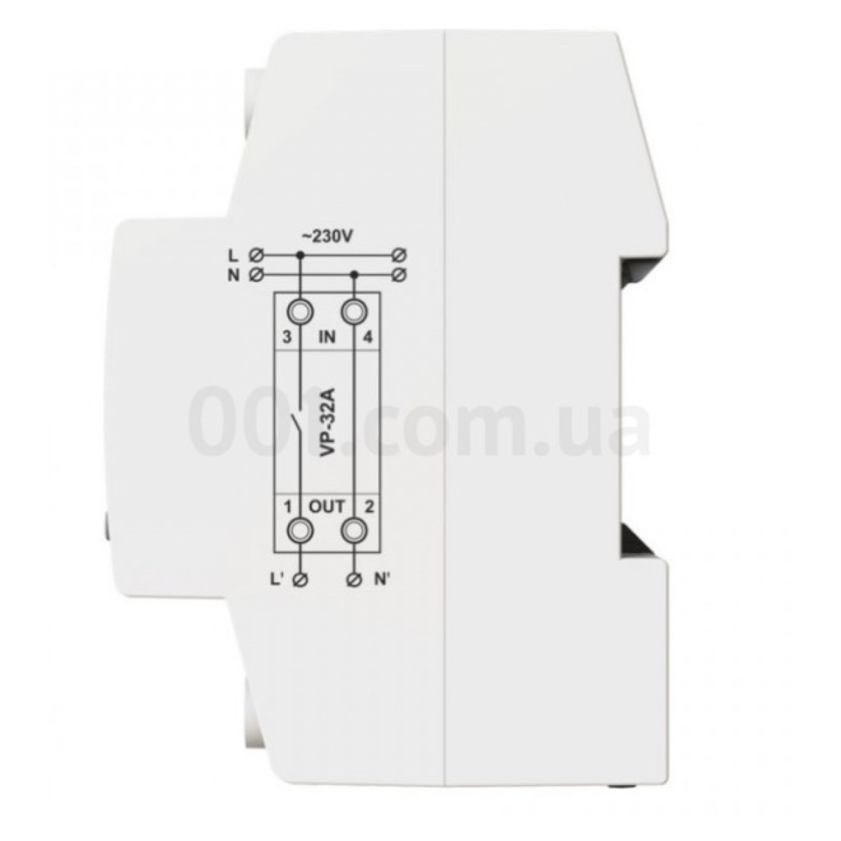 Реле контролю напруги VP-32A M2R однофазне 32А з термозахистом, DigiTOP 98_98.jpg - фото 5