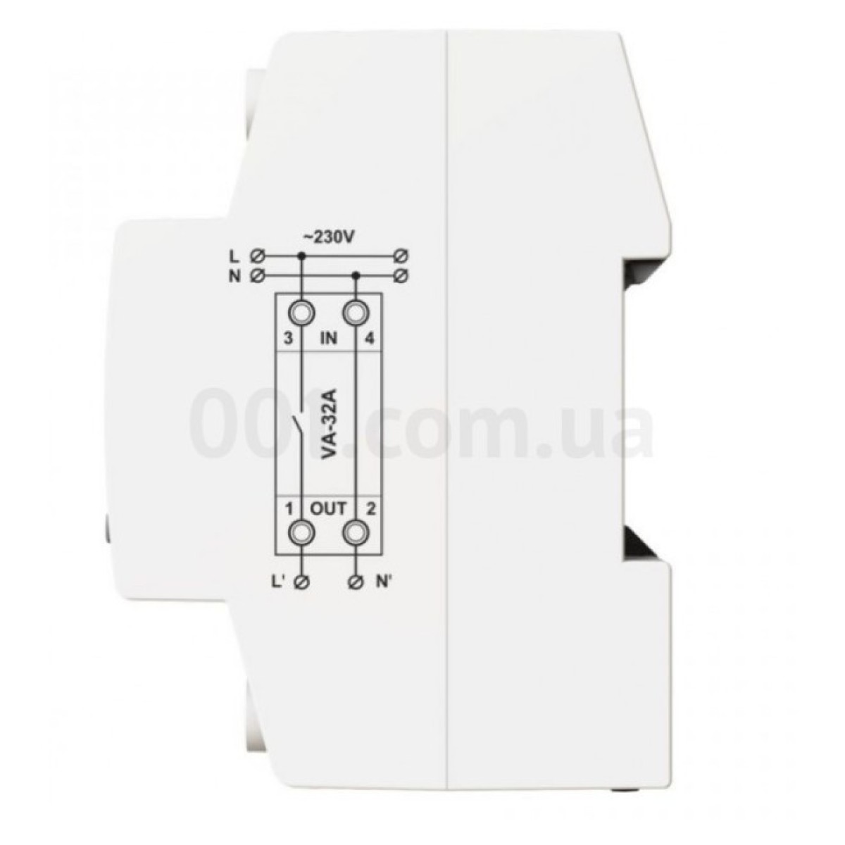 Реле контролю напруги та струму VA-32A M2W однофазне 32А з термозахистом, DigiTOP 98_98.jpg - фото 4