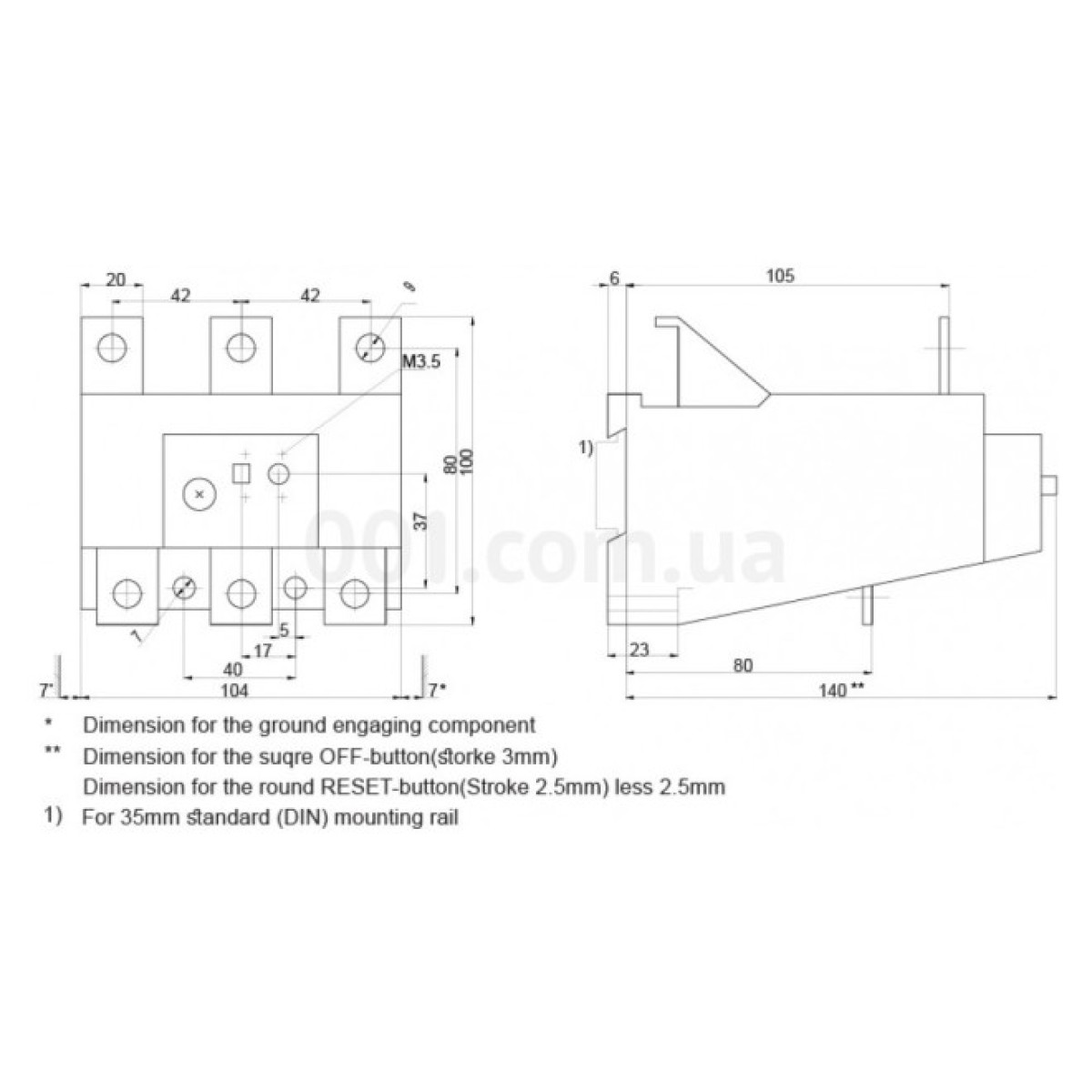 Теплове реле CES-RT4-160 (CES 140…400, Ir=135-160А), ETI 98_98.jpg - фото 2