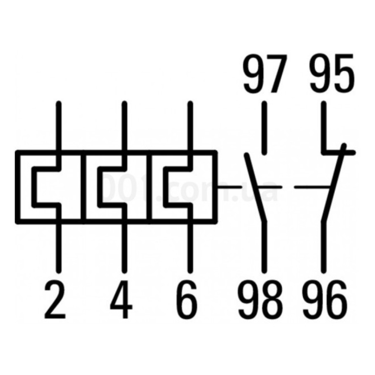 Реле електротепловое ZB65-57 Ir=40...57А для DILM40...72, Eaton (Moeller) 98_98.jpg - фото 3