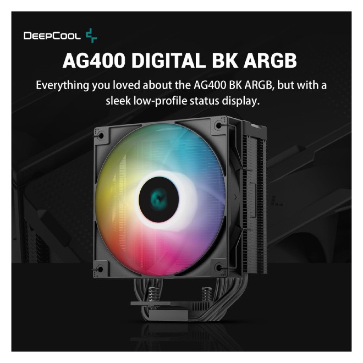 Кулер до процесора Deepcool AG400 DIGITAL BK ARGB 98_98.jpg - фото 2