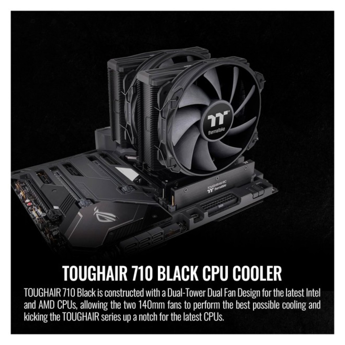 Кулер для процессора ThermalTake TOUGHAIR 710 Black (7 CL-P117-CA14BL-A) 98_98.jpg - фото 7