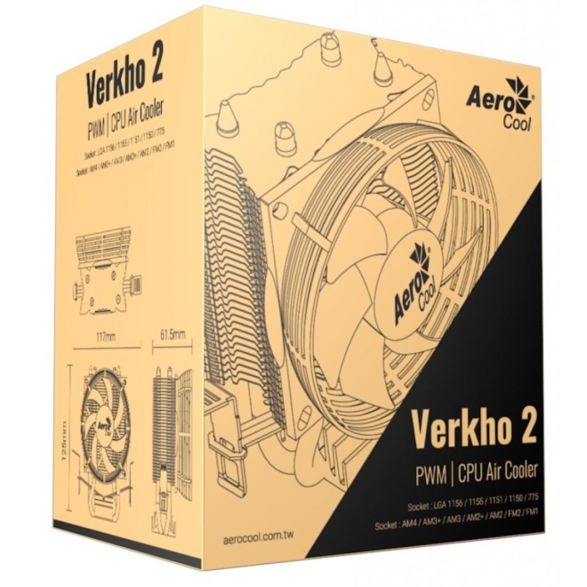 Кулер для процессора AeroCool Verkho 2 (4710700955888) 98_98.jpg - фото 6