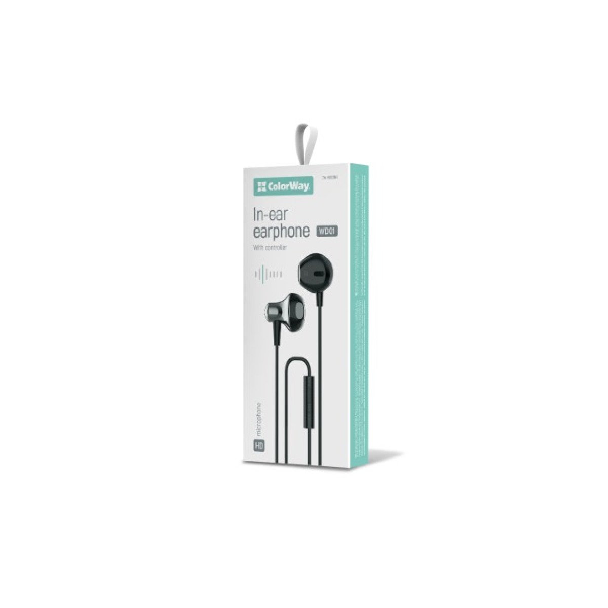 Наушники ColorWay Slim 3.5 mm Wired Earphone Blast 1 Black (CW-WD01BK) 98_98.jpg - фото 2