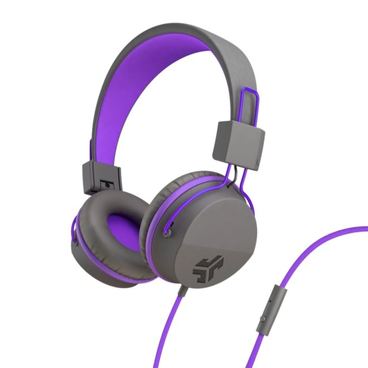 Навушники Jlab JBuddies Studio Kids Wired Graphite/Violet (IEUHJKSTUDIORGRYPRP6) 256_256.jpg