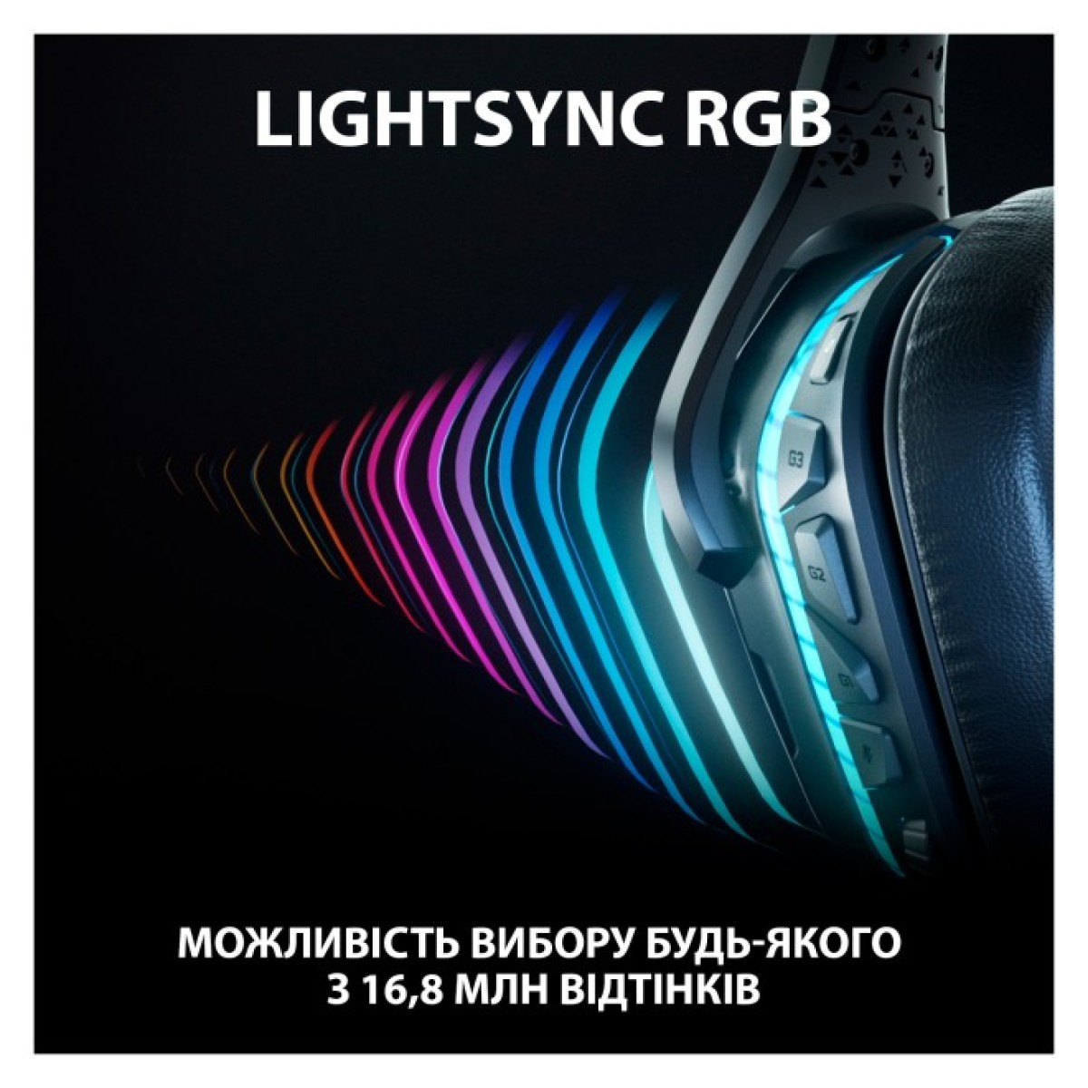 Наушники Logitech G935 Wireless 7.1 Surround Sound LIGHTSYNC Gaming Headset (981-000744) 98_98.jpg - фото 3