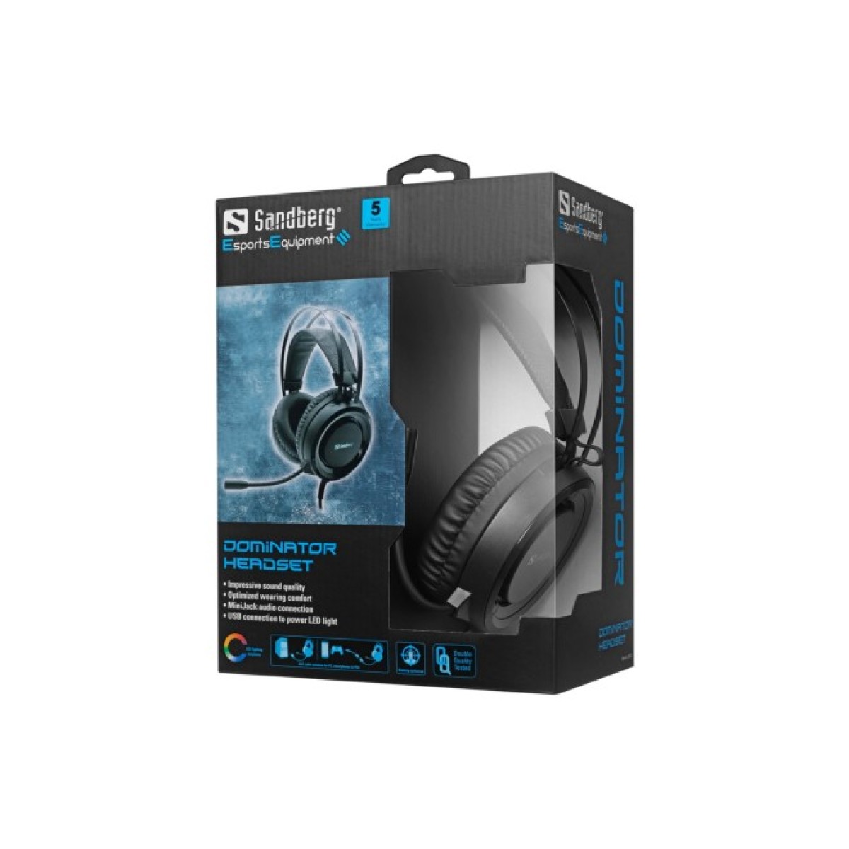 Наушники Sandberg Dominator Headset RGB Black (126-22) 98_98.jpg - фото 5