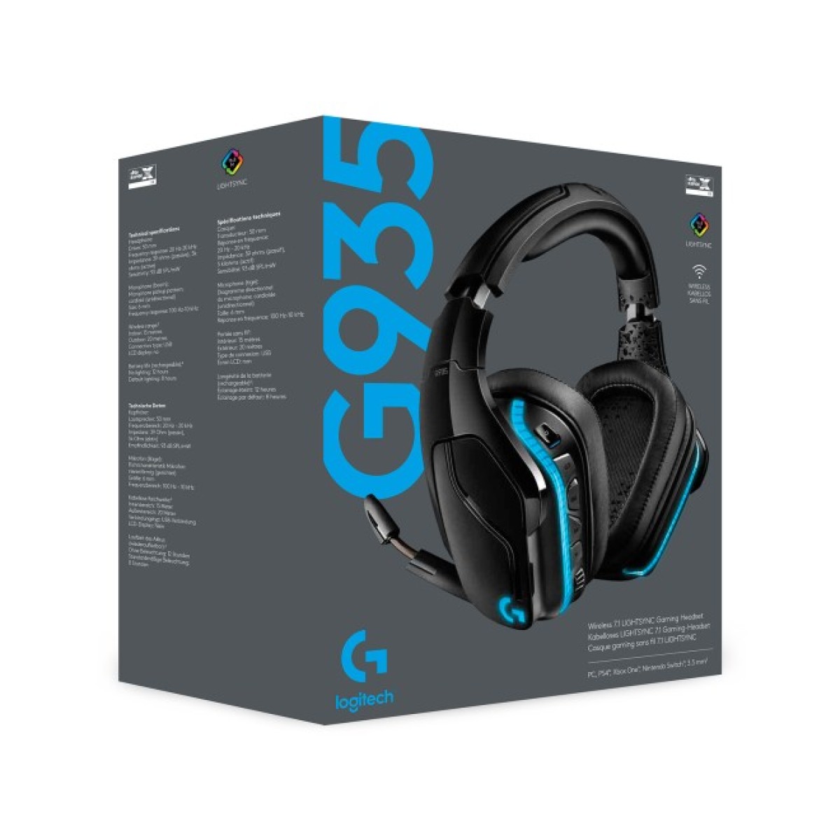 Навушники Logitech G935 Wireless 7.1 Surround Sound LIGHTSYNC Gaming Headset (981-000744) 98_98.jpg - фото 6