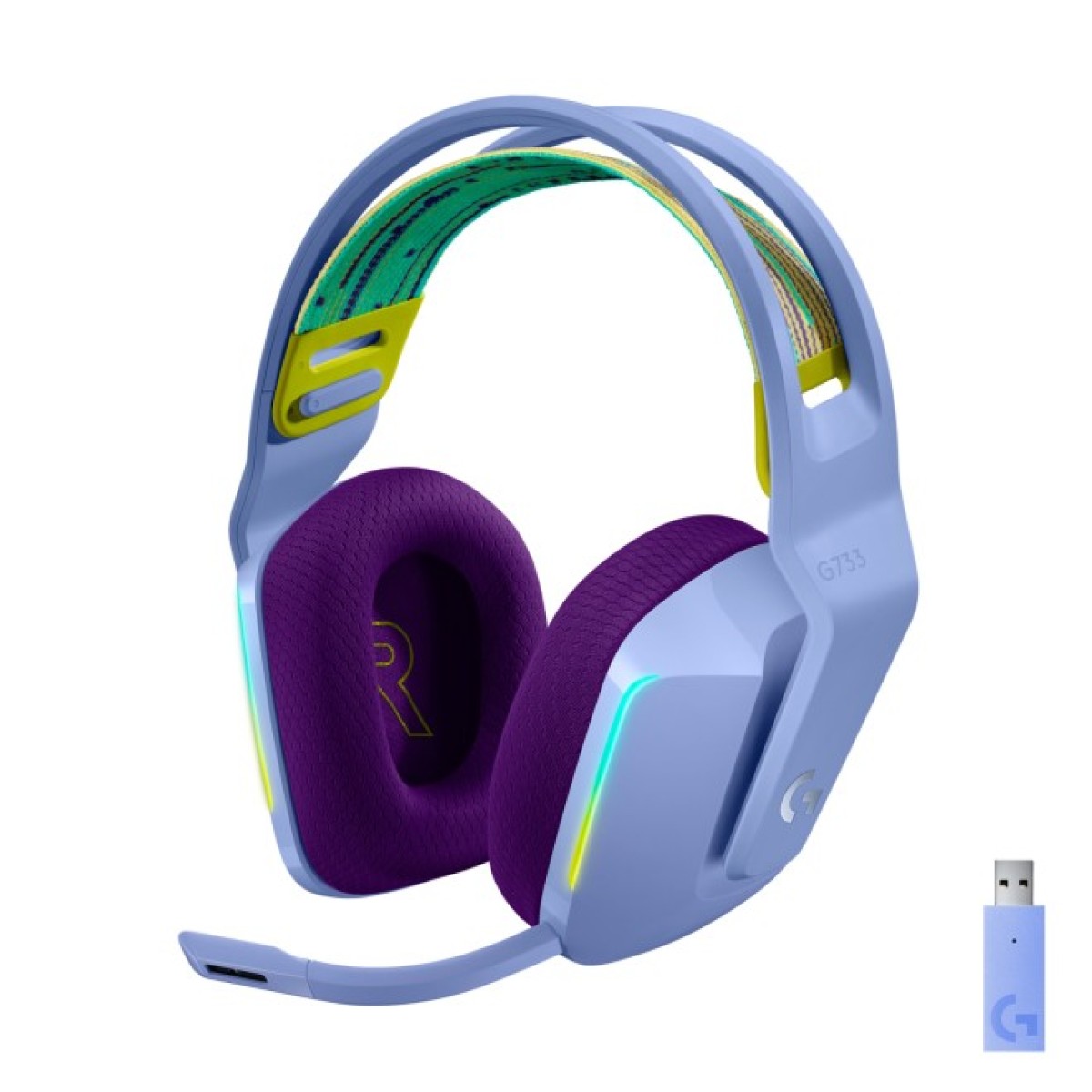 Наушники Logitech G733 Lightspeed Wireless RGB Gaming Headset Lilac (981-000890) 256_256.jpg