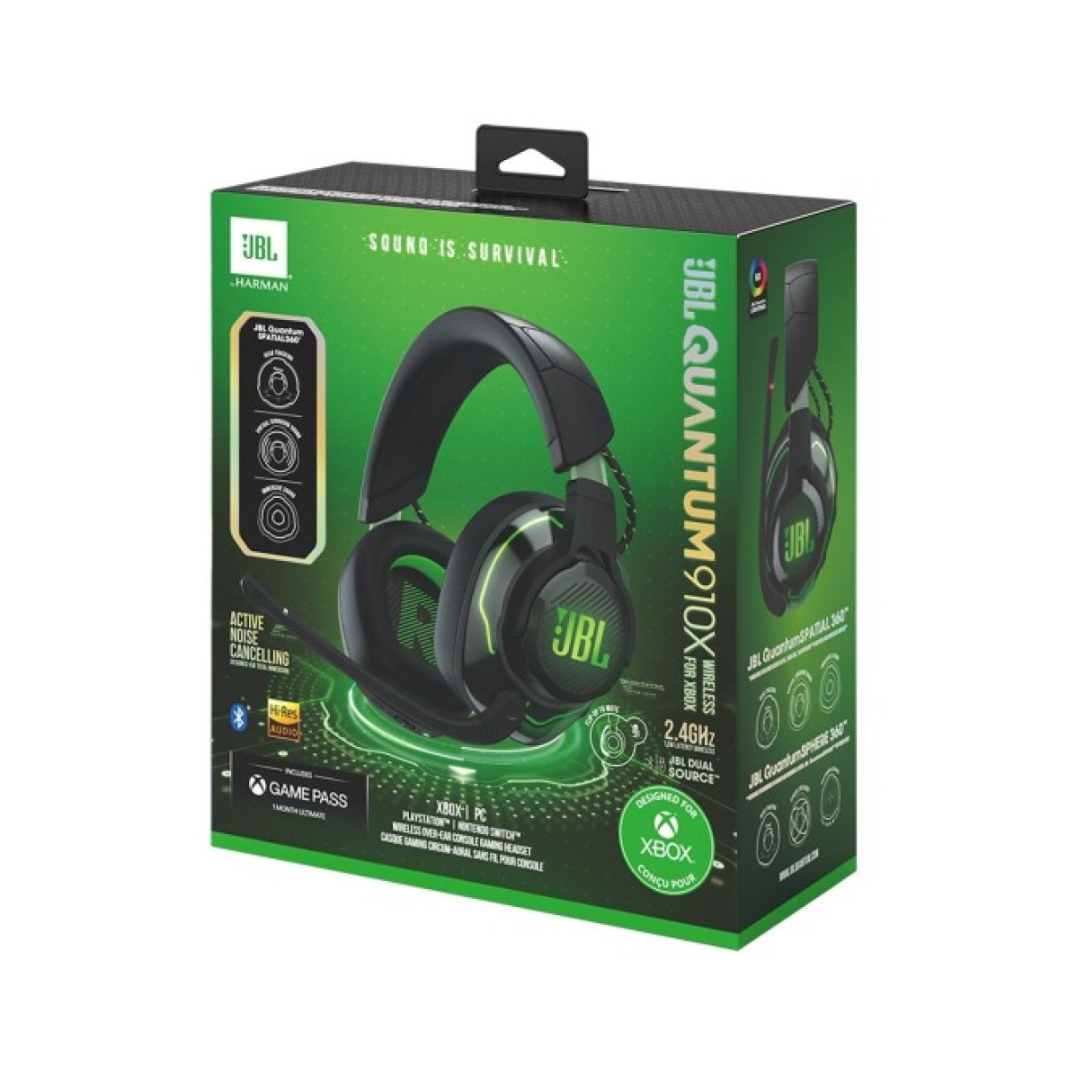 Наушники JBL Quantum 910X Wireless for Xbox Black (JBLQ910XWLBLKGRN) 98_98.jpg - фото 3