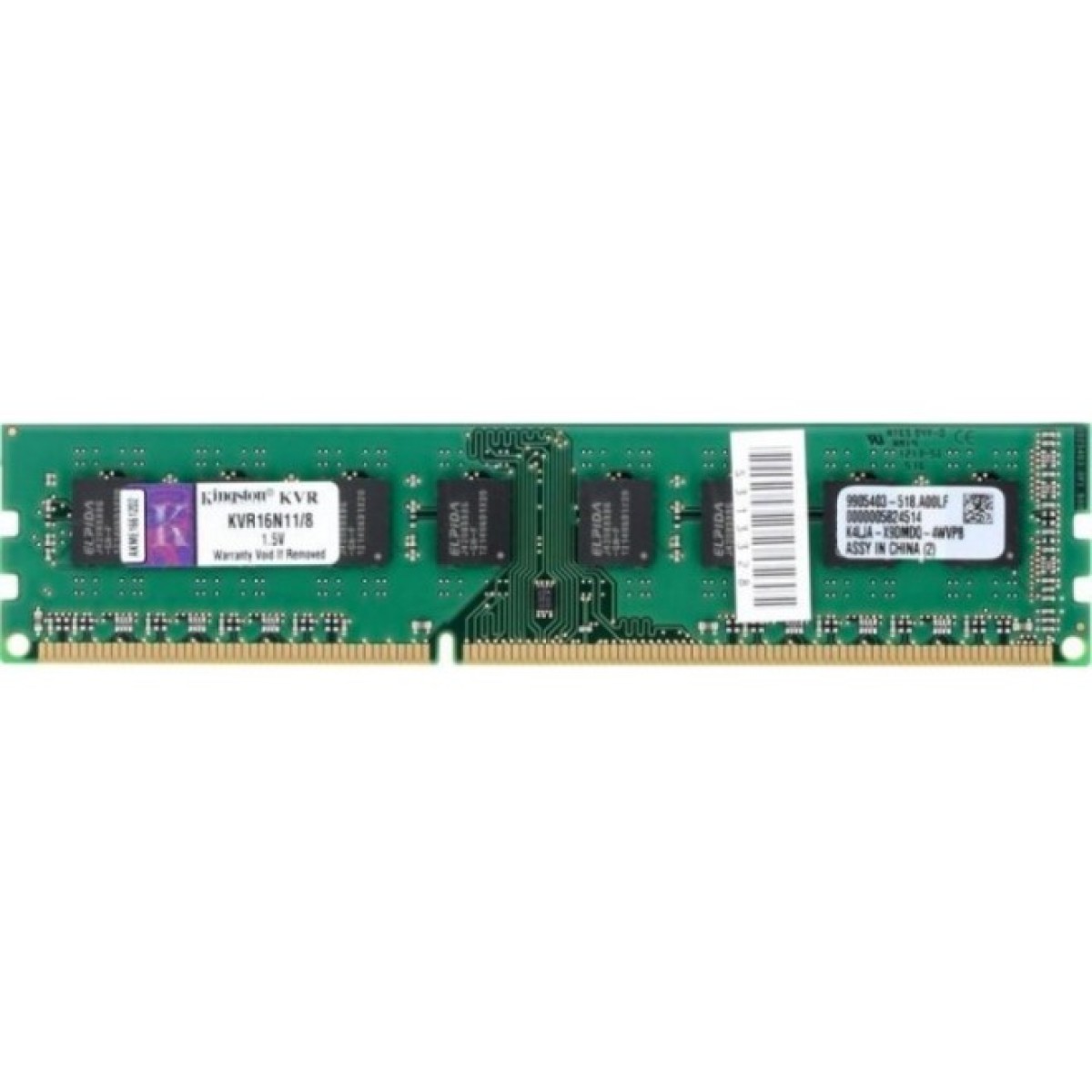 Модуль пам'яті для комп'ютера DDR3 8GB 1600 MHz Kingston (KVR16N11/8WP) 256_256.jpg