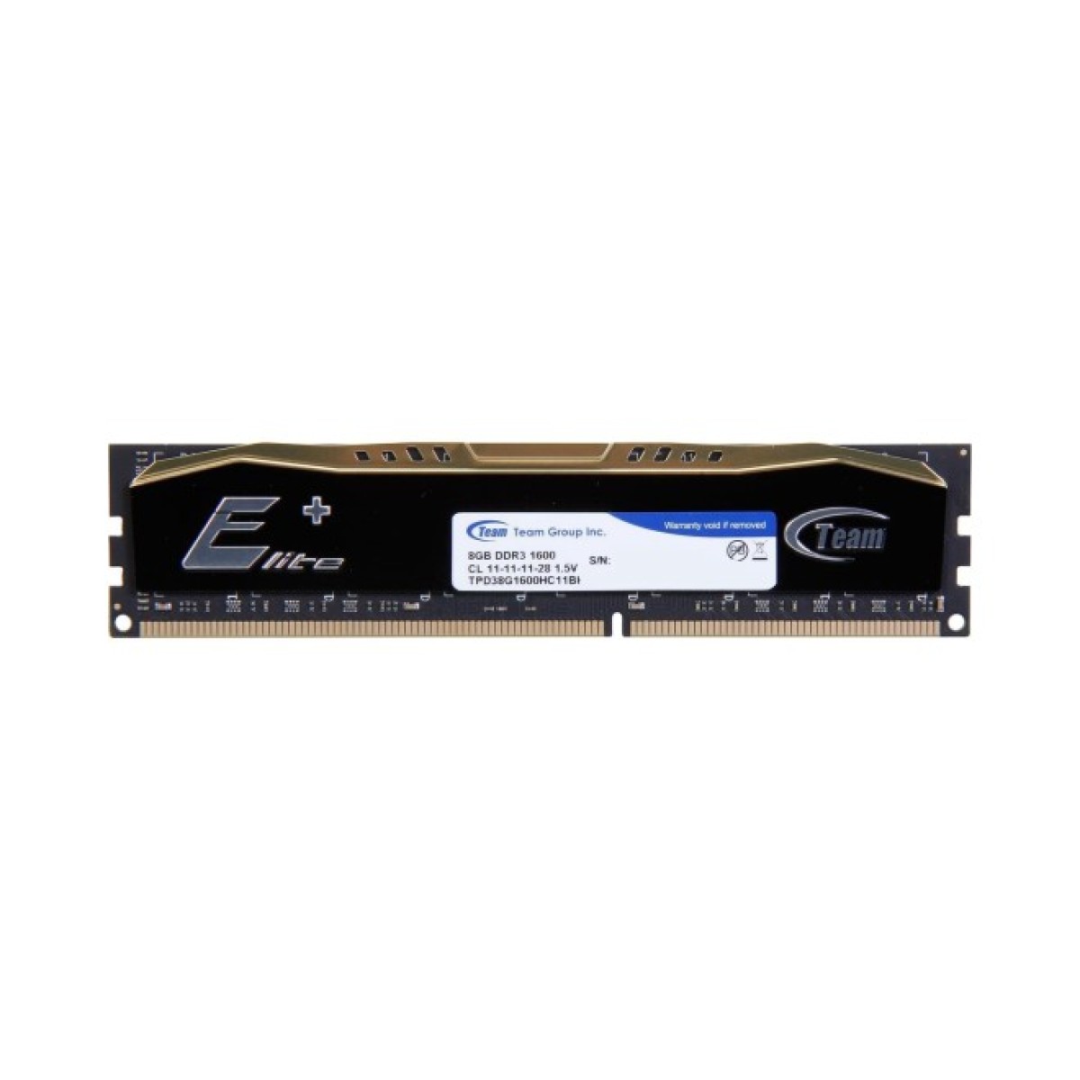 Модуль пам'яті для комп'ютера DDR3 8GB 1600 MHz Elite Plus Black Team (TPD38G1600HC1101) 98_98.jpg - фото 2