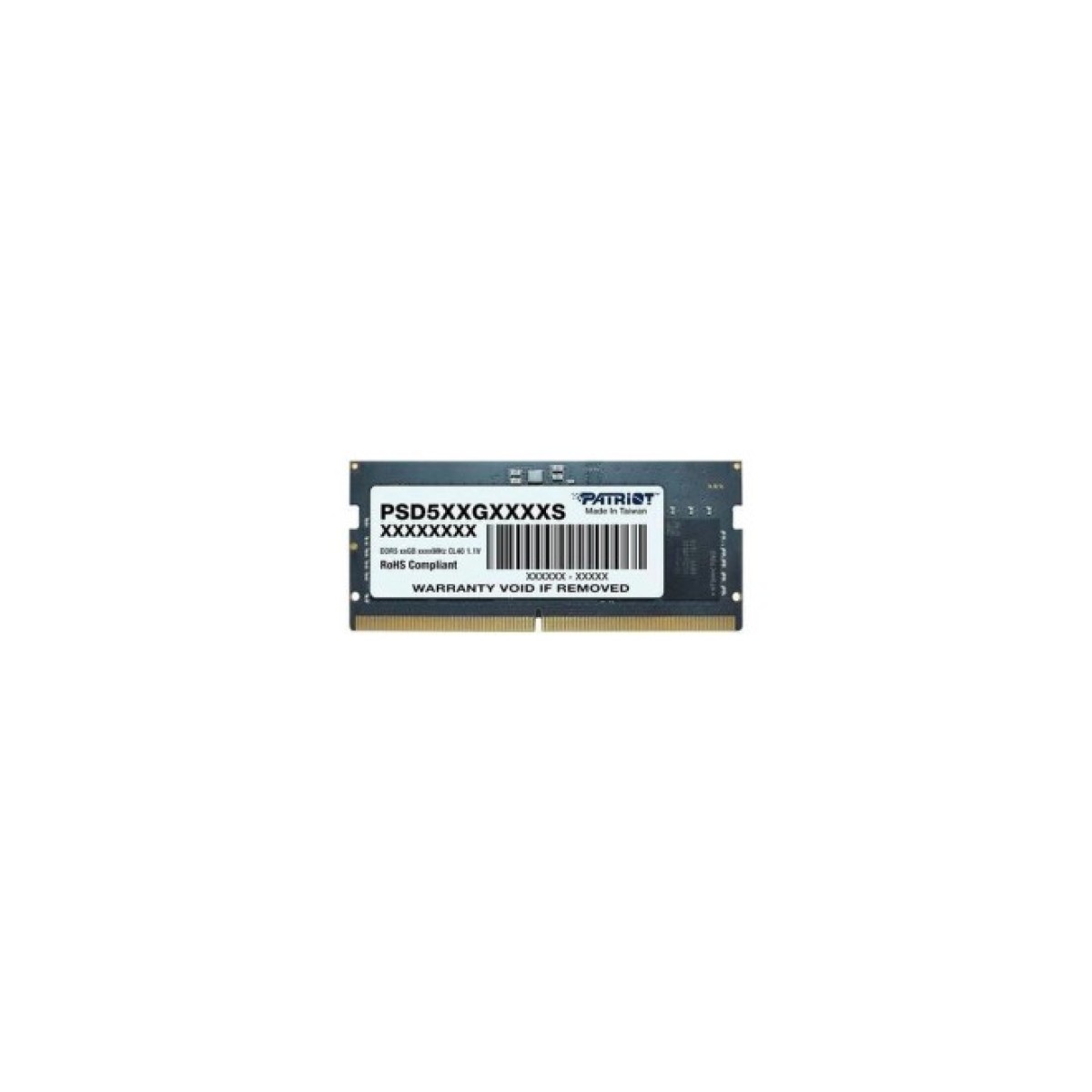 Модуль памяти для ноутбука SoDIMM DDR5 16GB 4800 MHz Patriot (PSD516G480081S) 256_256.jpg