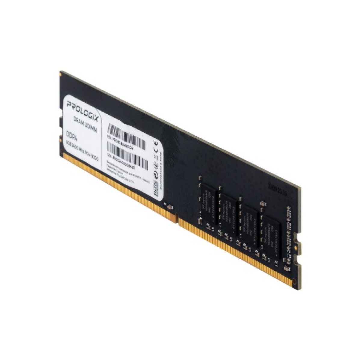 Модуль пам'яті для комп'ютера DDR4 8GB 2400 MHz Prologix (PRO8GB2400D4) 98_98.jpg - фото 4