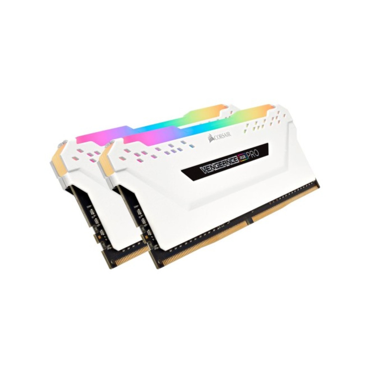 Модуль пам'яті для комп'ютера DDR4 16GB (2x8GB) 3200 MHz Vengeance RGB Pro White Corsair (CMW16GX4M2C3200C16W) 98_98.jpg - фото 2