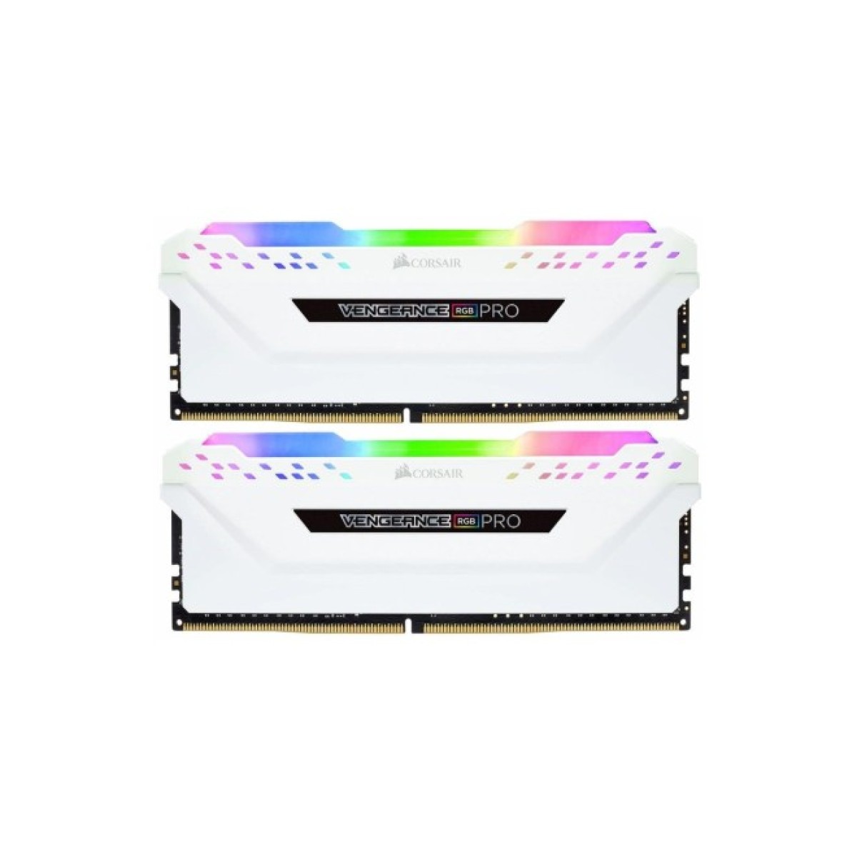 Модуль пам'яті для комп'ютера DDR4 16GB (2x8GB) 3200 MHz Vengeance RGB Pro White Corsair (CMW16GX4M2C3200C16W) 256_256.jpg