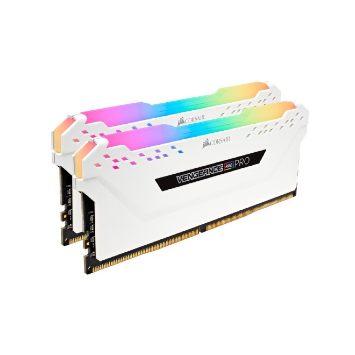 Модуль пам'яті для комп'ютера DDR4 16GB (2x8GB) 3200 MHz Vengeance RGB Pro White Corsair (CMW16GX4M2C3200C16W) 98_98.jpg - фото 3