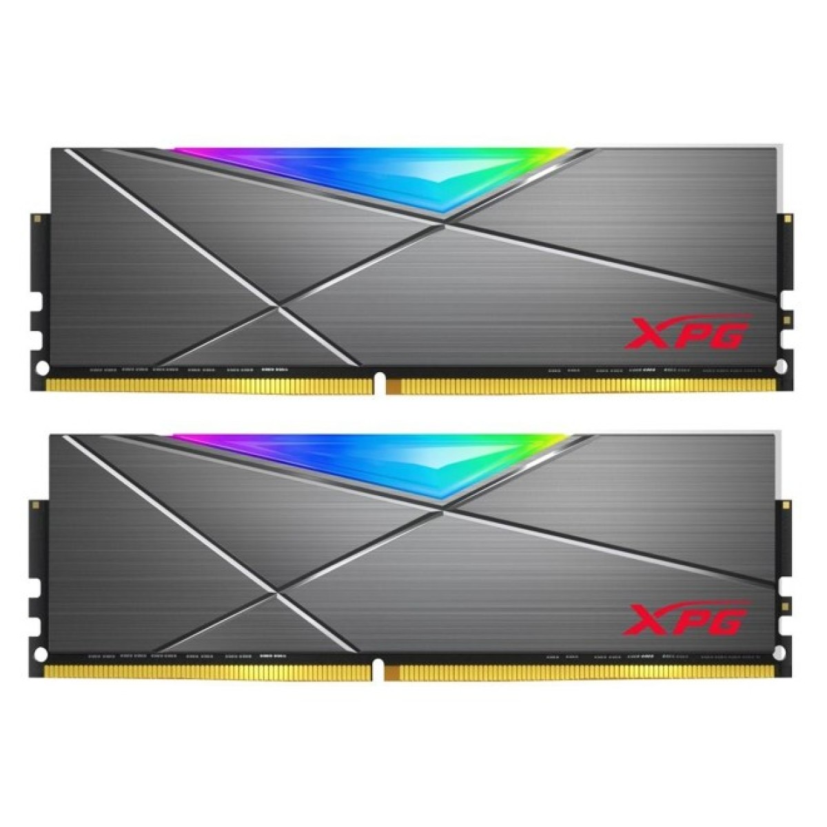 Модуль пам'яті для комп'ютера DDR4 16GB (2x8GB) 3600 MHz XPG SpectrixD50 RGB Tungsten Gray ADATA (AX4U36008G18I-DT50) 256_256.jpg