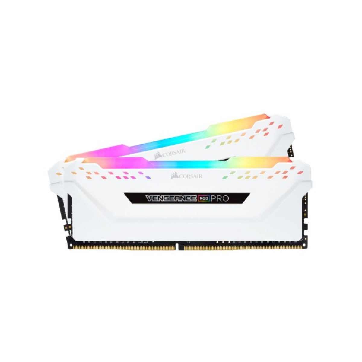 Модуль пам'яті для комп'ютера DDR4 16GB (2x8GB) 3200 MHz Vengeance RGB Pro White Corsair (CMW16GX4M2C3200C16W) 98_98.jpg - фото 4