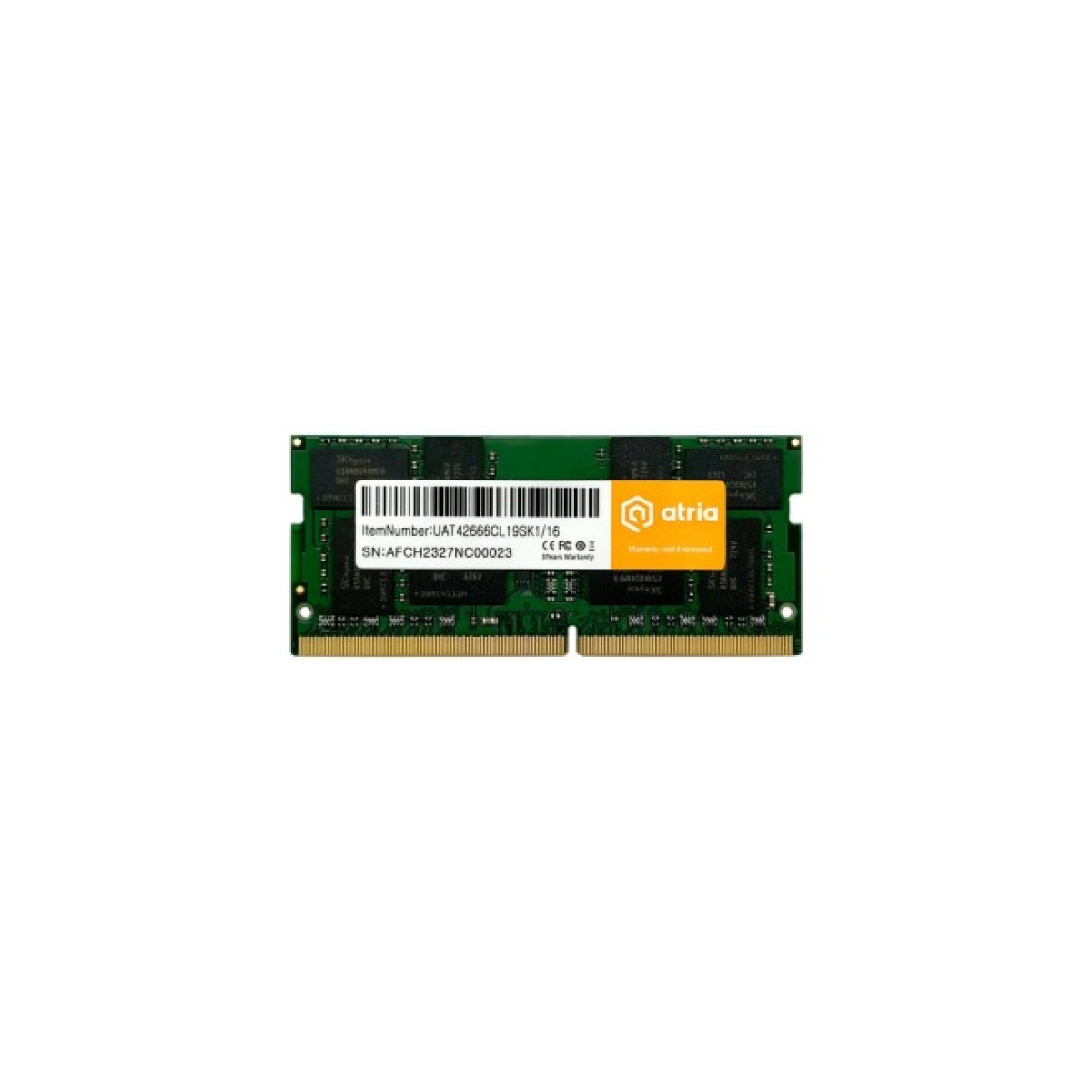 Модуль пам'яті для ноутбука SoDIMM DDR4 16GB 2666 MHz ATRIA (UAT42666CL19SK1/16) 256_256.jpg