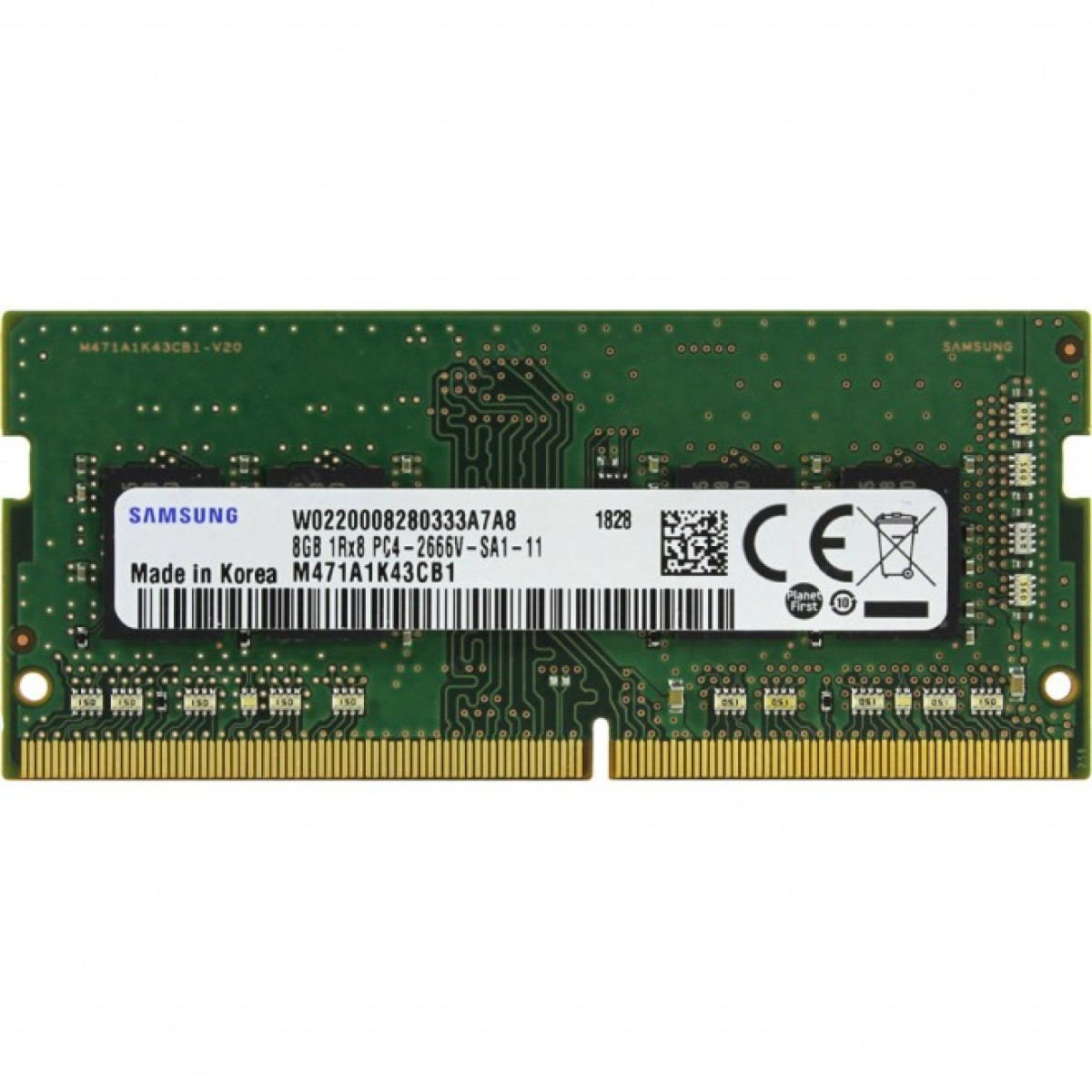 Модуль пам'яті для ноутбука SoDIMM DDR4 8GB 2400 MHz Oem Samsung (M471A1K43CB1-CRC) 256_256.jpg